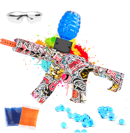 Electric Splatter Ball Gun with 10,000 Water Beads